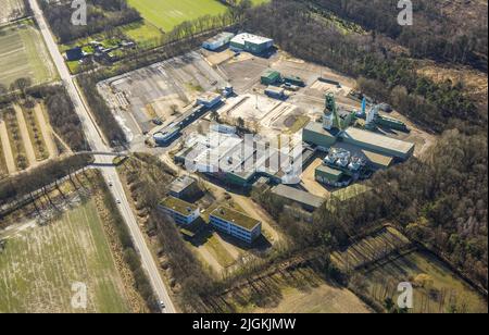 Luftaufnahme, ehemaliger Prosper V-Schacht 10 in Kirchhellen-Nord-West, Bottrop, Ruhrgebiet, Nordrhein-Westfalen, Deutschland, Mine, DE, Europa, Luft-ph Stockfoto