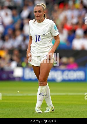 Englands Georgia Stanway während des UEFA Women's Euro 2022 Group A-Spiels im Brighton & Hove Community Stadium. Bilddatum: Montag, 11. Juli 2022. Stockfoto