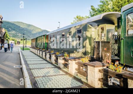 Reise in Sarganska Osmica , Shargan Eight - Serbien - Reisehintergrund. Stockfoto