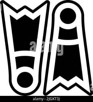 flippers-Symbol . Stock Vektor