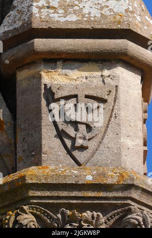 Sir Tatton Sykes Monument erbaut 1865 in Sledmere in den East Ridings of Yorkshire Stockfoto