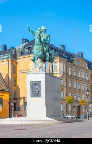 Statue von Karl XIV. John in Stockholm Stockfoto