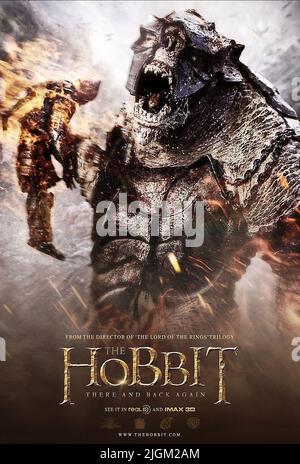 FILMPLAKAT, DER HOBBIT: DIE SCHLACHT DER FÜNF ARMEEN, 2014 Stockfoto