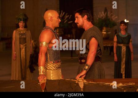 JOEL EDGERTON, Christian Bale, EXODUS: Götter und Könige, 2014 Stockfoto