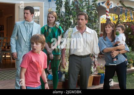 MINNETTE, OXENBOULD, DORSEY, CARELL, GARNER, ALEXANDER UND DER SCHRECKLICHE SCHRECKLICHE, NICHT GUTE, SEHR SCHLECHTE TAG, 2014 Stockfoto