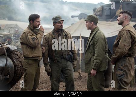 LABEOUF,PENA,LERMAN,BERNTHAL, FURY, 2014 Stockfoto