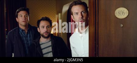 JASON BATEMAN, Charlie Day, Jason Sudeikis, schreckliche Chefs 2, 2014 Stockfoto