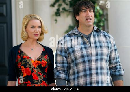 LAURIE HOLDEN, ROB RIGGLE, Dumm und Dümmer, 2014 Stockfoto