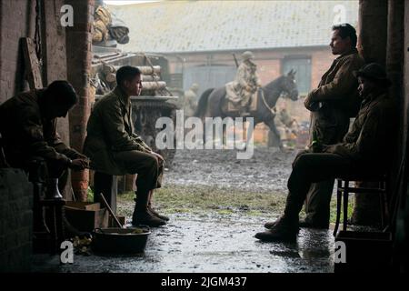 LOGAN LERMAN, SHIA LABEOUF, MICHAEL PENA, Fury, 2014 Stockfoto