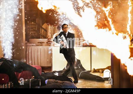 TARON EGERTON, KINGSMAN: DER GEHEIMDIENST, 2014 Stockfoto