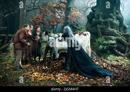 JAMES CORDEN, Emily Blunt, TRACEY ULLMAN, Meryl Streep, IN DIE WÄLDER, 2014 Stockfoto