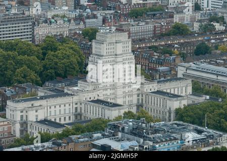 Senatshaus vom BT-Turm aus gesehen Stockfoto