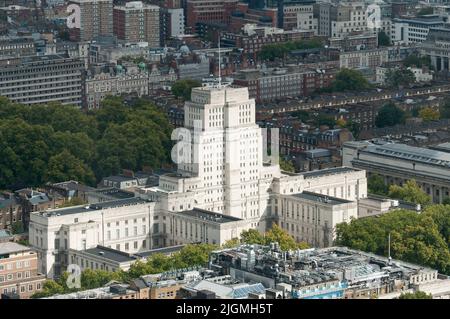 Senatshaus vom BT-Turm aus gesehen Stockfoto