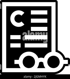 Copywriting Lesebrille Symbol . Stock Vektor