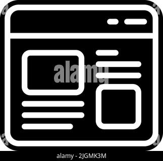 Symbol für den Artikel für digitales Marketing . Stock Vektor