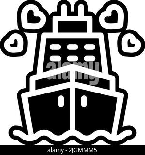 Love Ship Icon . Stock Vektor