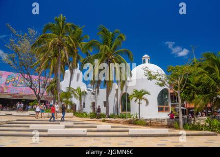 Kapelle unserer Dame weißen Bordell in Playa del Carmen, Quintana Roo, Yukatan, Mexiko. Stockfoto