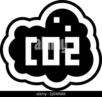 Naturkatastrophen CO-Symbol . Stock Vektor