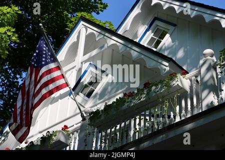 Chautauqua Institution Gebiet im Norden des Staates New York. Stockfoto