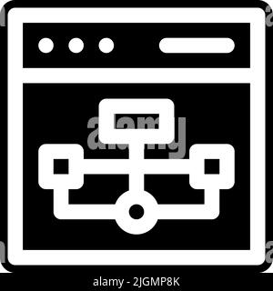 Symbol für das Programmieren des Flussdiagramms . Stock Vektor