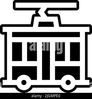 Öffentliche Verkehrsmittel Tram Icon . Stock Vektor