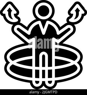 Symbol strategische Planung Personalwesen . Stock Vektor