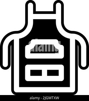 Tattoo Studio Schürze Symbol . Stock Vektor