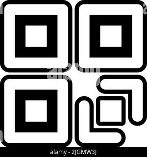UI-qr-Code-Symbol . Stock Vektor