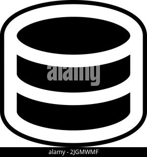 Symbol für die Speicherung der Benutzeroberfläche . Stock Vektor