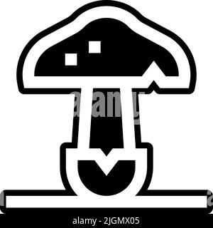 Wildlife Pilz Symbol . Stock Vektor