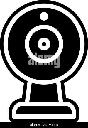 Arbeiten von zu Hause Webcam-Symbol . Stock Vektor