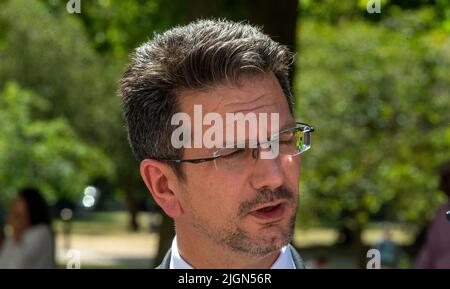 London, England, Großbritannien. 11.. Juli 2022. Der konservative Abgeordnete STEVE BAKER wird in Westminster gesehen. (Bild: © Tayfun Salci/ZUMA Press Wire) Stockfoto