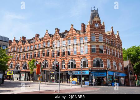 Redmayne und Todd Gebäude an der Ecke Canal Street und Carrington Street in Nottingham City, Nottinghamshire England Stockfoto