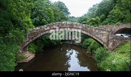 In ganz Großbritannien - Beggars Bridge, Glaisdale, in der Nähe von Whitby, North Yorkshire, Großbritannien Stockfoto