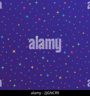 Sterne Diamant Bunte Elemente Abstrakter Himmel Raum Hintergrund Poster Cover Geometrische Minimal Concept Style Vektor Illustration Hintergrund Stock Vektor