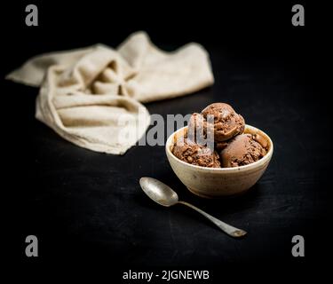 Basil Gelato Aus Schokoladenzion Stockfoto