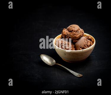 Basil Gelato Aus Schokoladenzion Stockfoto