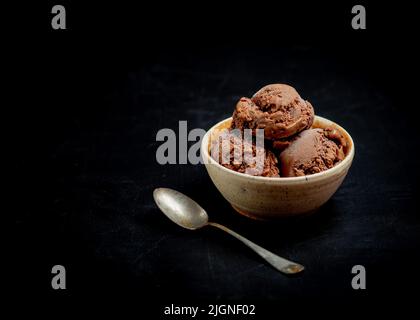 Basil Gelato Aus Schokoladenzion Stockfoto
