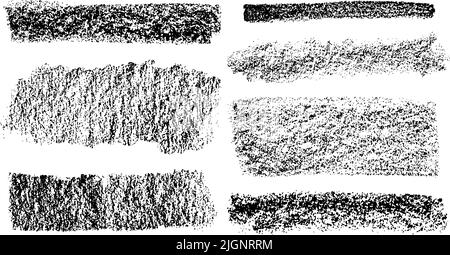 Weiche, dunkelgraue Abstriche, breite Pinselstriche. Stock Vektor