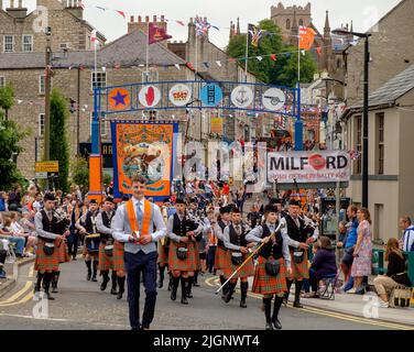 Armagh N.Ireland 12. Juli 2022 Orange Order Zwölfter Juli Parade Liam McArdle/ Alamy Live News Stockfoto