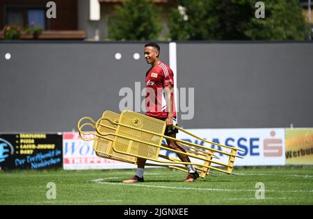 12. Juli 2022, Provinz Salzburg, Neukirchen am Großvenediger: Fußball: 1. Bundesliga, 1. FC Union Berlin, Trainingslager, Jamie Leweling. Foto: Matthias Koch/dpa Stockfoto