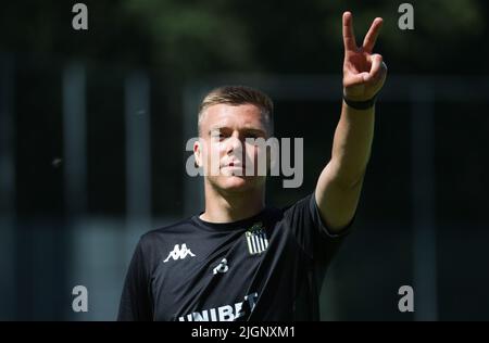 Daan Heymans von Charleroi, aufgenommen während einer Trainingseinheit des belgischen Fußballteams der ersten Liga, Sporting Charleroi vor der Saison 2022-2023, Dienstag, 12. Juli 2022 in Garderen, Niederlande. BELGA FOTO VIRGINIE LEFOUR Stockfoto