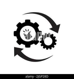 Symbolvektor für einfache Bedienung. Stock Vektor