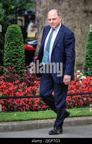 London, Großbritannien. 12.. Juli 2022. Ben Wallace, MP, Staatssekretär für Verteidigung. Die Minister nehmen heute an einer Kabinettssitzung in der Downing Street 10, Westminster, Teil. Kredit: Imageplotter/Alamy Live Nachrichten Kredit: Imageplotter/Alamy Live Nachrichten Stockfoto