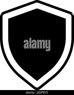 Basic ui Shield-Symbol . Stock Vektor
