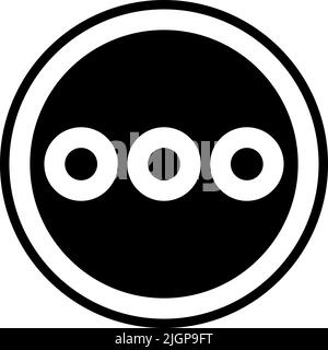 Basic ui mehr Symbol . Stock Vektor