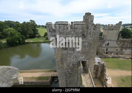Schloss Bodiam in Kent. Stockfoto