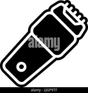 Katzen elektrische Rasiermesser Symbol . Stock Vektor