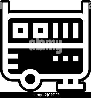 Elektriker Werkzeuge und Elemente Generator Symbol . Stock Vektor