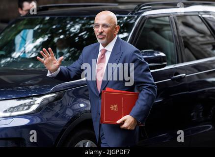 London, Großbritannien. 12.. Juli 2022. Nadhim Zahawi, Schatzkanzler, bei der Kabinettssitzung. Kredit: Karl Black/Alamy Live Nachrichten Stockfoto